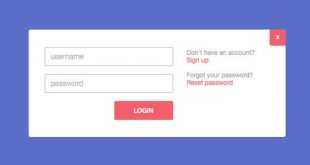 HTML CSS Login Form Design