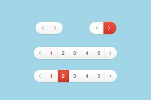 Free Page Navigation (Pagination) PSD Designs