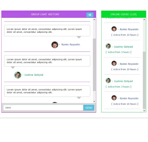 bootstrap 4 chat template
