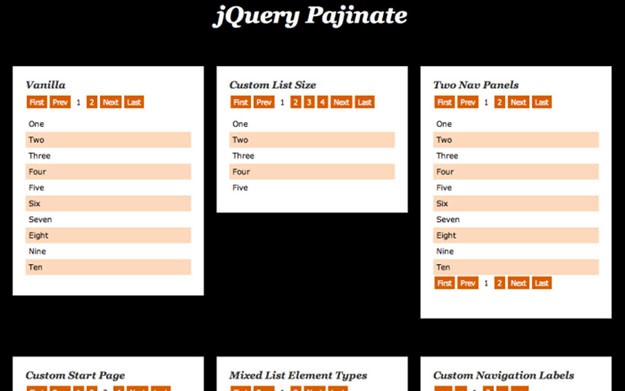 Pajinate – A jQuery Pagination Plugin