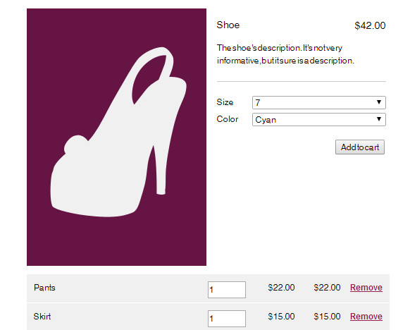 A jQuery Shopping Cart