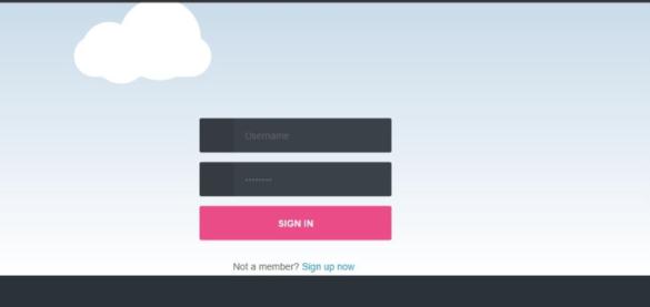 CSS3 Animation Cloud and Login Form