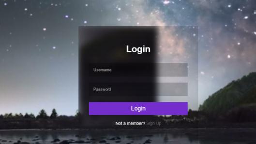 Pure CSS Blurred Video Background Login Box