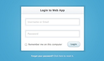 White Simple Login Form