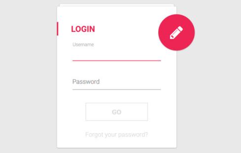 Material Login Form