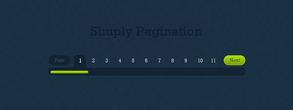 Blue and Green Simply Pagination Free