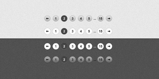 Simple Page Navigation PSD