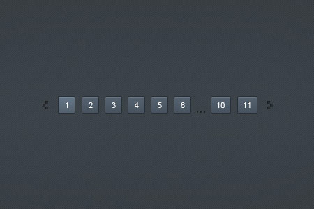 Dark Blue Pagination PSD Design