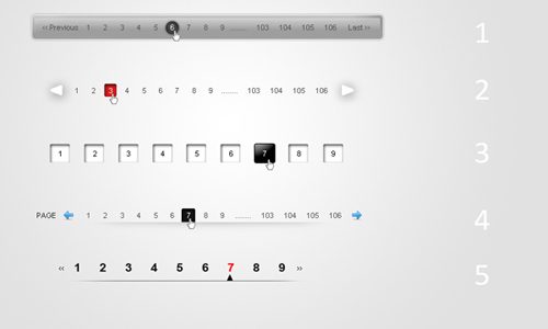 Clean Pagination 5 Style Pack 2