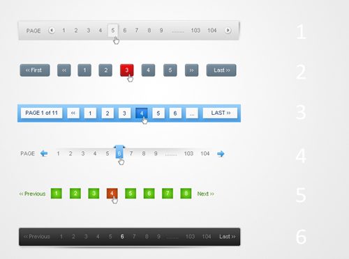 Clean Pagination 6 Style Pack 1