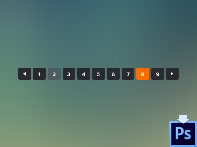 Minimal Pagination PSD