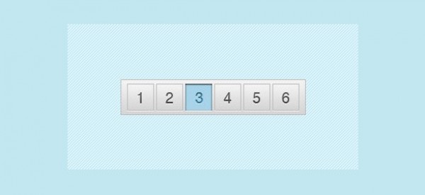 Sleek Grey and Blue Pagination PSD