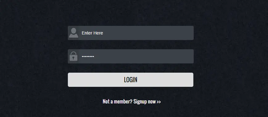 Cosmo Login Form