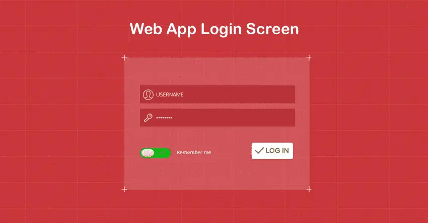 Web App Login Widget