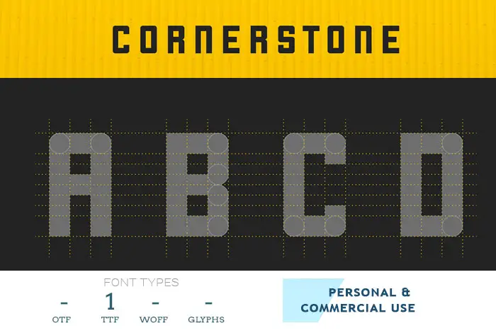 CornerStone Caps Type Font