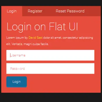 Login Form With Self-Contained SCSS Form