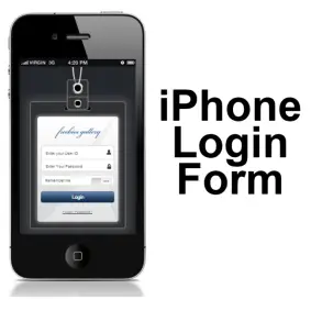 iPhone Login Template