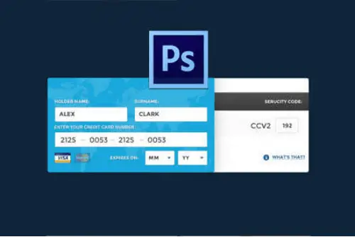 Credit Card Data Design PSD