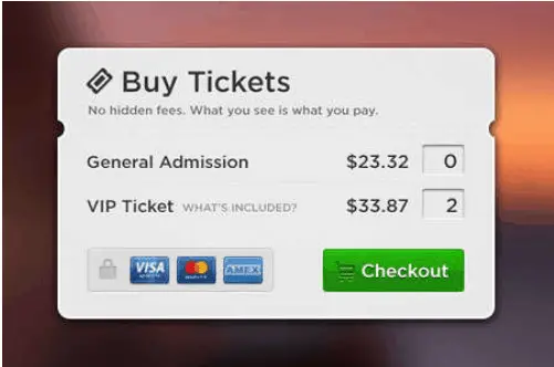 Buy Tickets Check out Design PSD