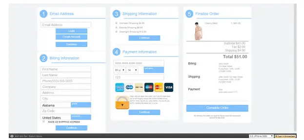 Payment Gateway Page Design