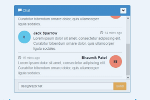 free bootstrap chat templates