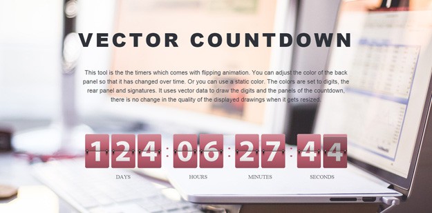 Resizable jQuery Countdown Timer Minutes Seconds