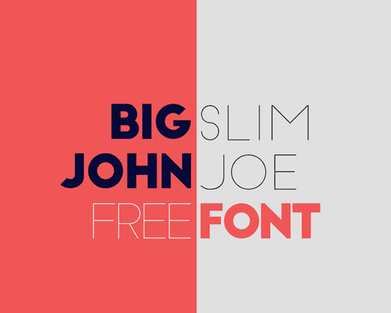  Big John / Slim Joe Fonts