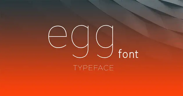 Egg Presentation Font