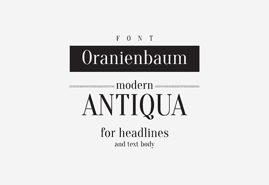 Oranienbaum Font