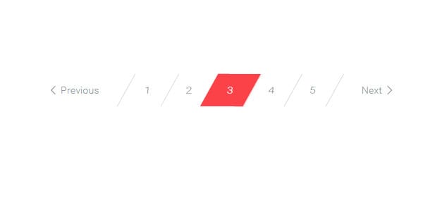 Slanting Style Pagination CSS3