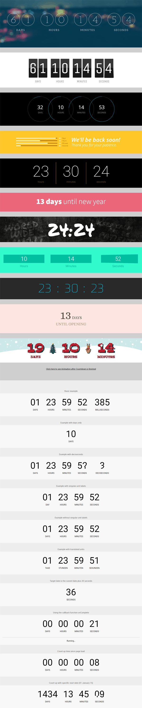 Count Everest Responsive Countdown Timer