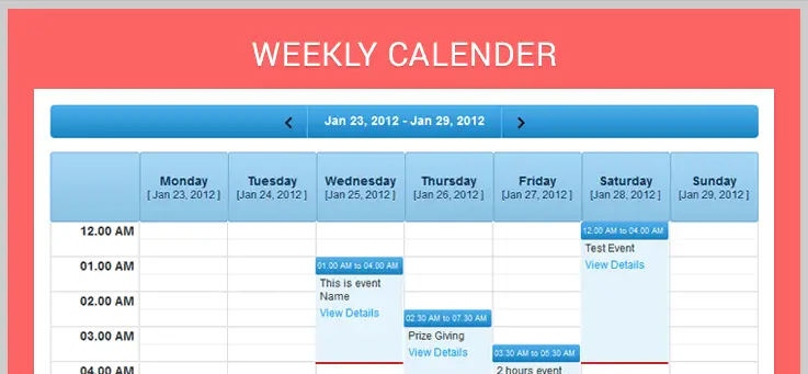 Weekly-Calender