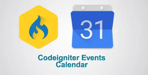 Codeigniter Resonsive Events Calendar