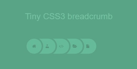 simple breadcrumbs css