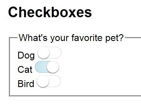 Pure CSS Switches For Checkbox and Radio Inputs