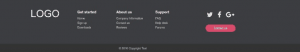 60+ Free Responsive Footer HTML Templates