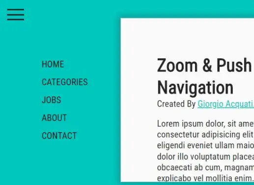 Zoom And Push Navigation