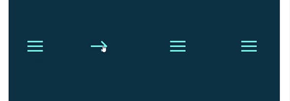 Multiple Hamburger Menu Animations