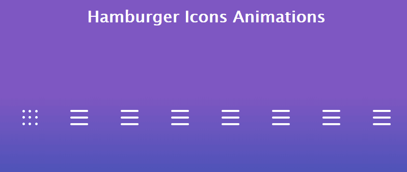 Hamburger Icons Animations