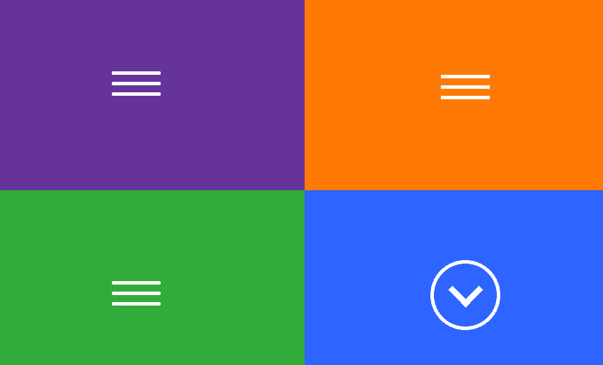 Open Close Hamburger Menu Icon