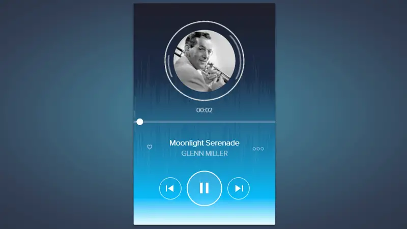 MP3 Player dailyui 009 Music Player