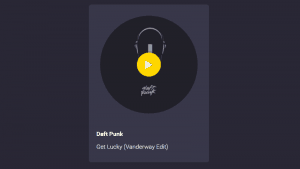 music player html css