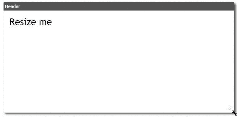 jQuery Simple Box Resizable 