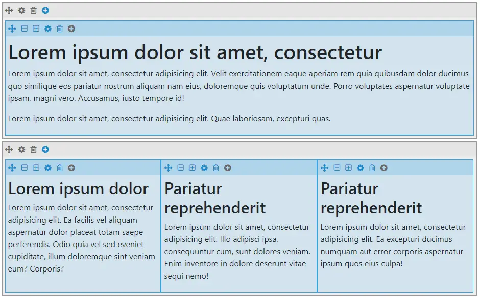 Resizable DIV Bootstrap Grid Editor