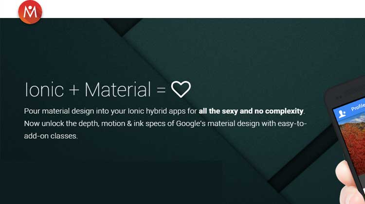 Ionic Material Design UI Frameworks