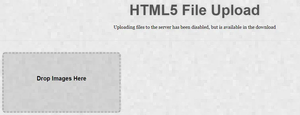 Custom HTML5 Drag and Drop File Uploader with jQuery