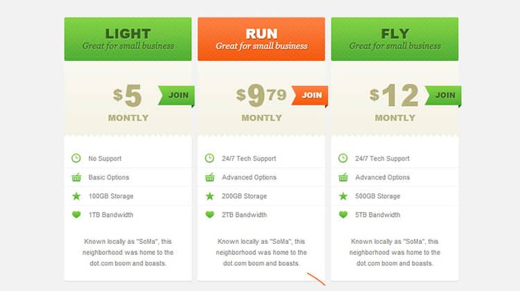 Free-CSS3-HTML-Pricing-Table