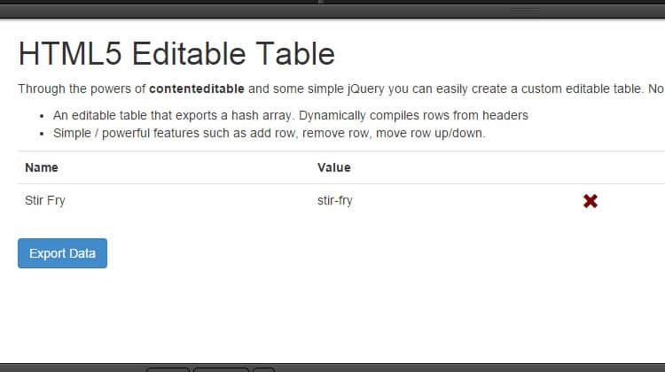 HTML5-Editable-Table