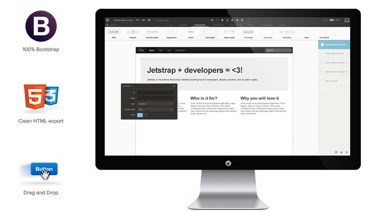 Jetstrap  Responsive wireframe tool