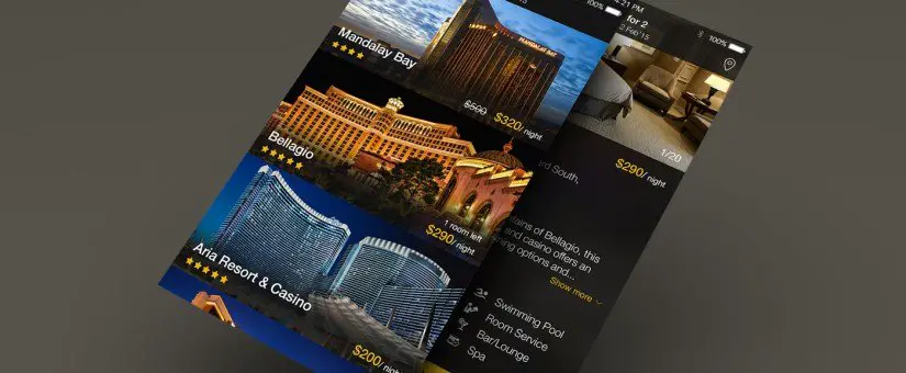 Hotel App GUI PSD Interface Design